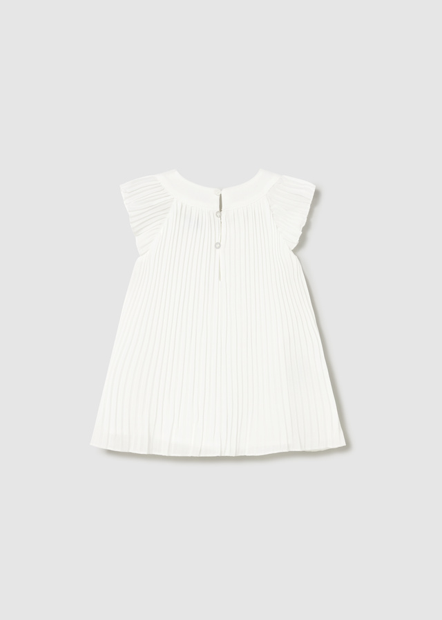 Second image of Φόρεμα πλισέ με λουλούδια