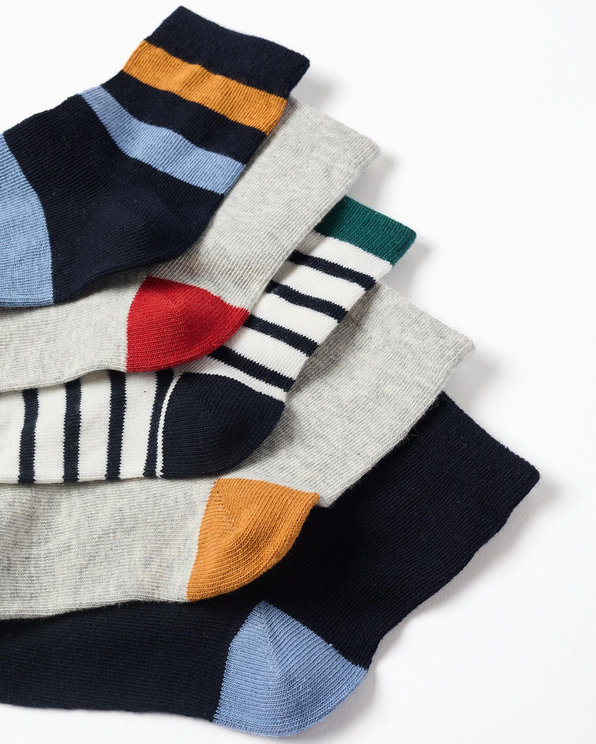 Second image of Συσκευασία με 5 ζευγάρια κάλτσες