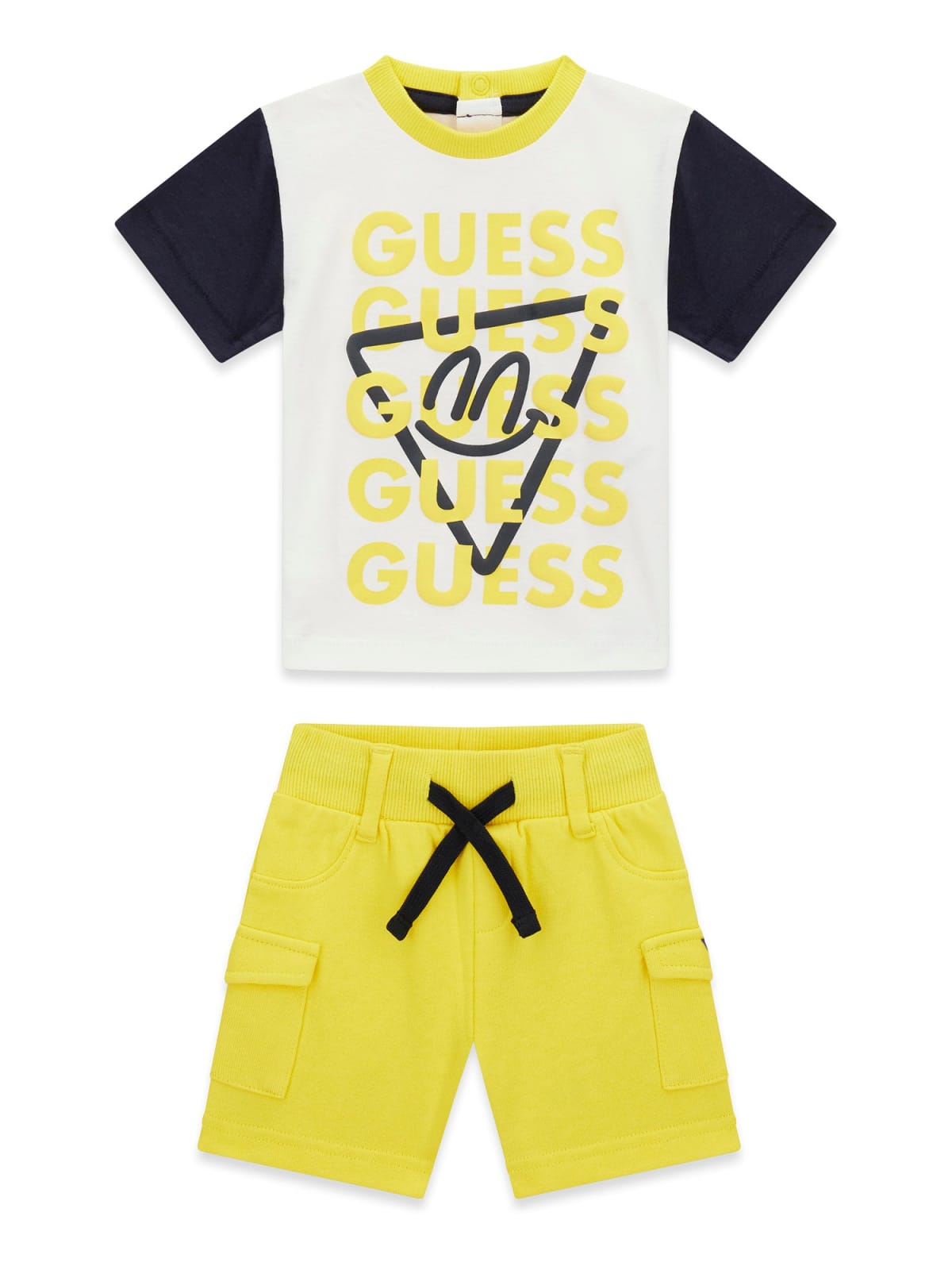 Σετ Guess μπλούζα με βερμούδα